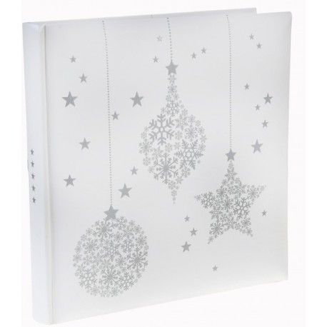 Livre d'or Flocon de neige blanc argent pailleté - Baiskadreams.com