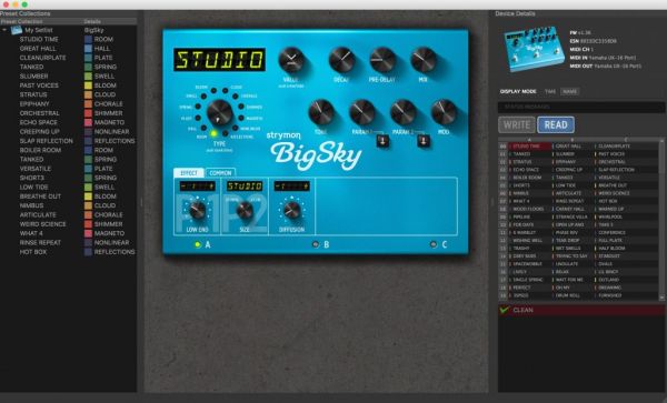 Strymon sort un éditeur MIDI pour ses pédales