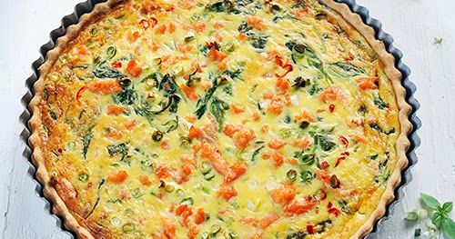 Tarte à la truite fumée et au vert... et petit voyage au fil de l'Ovive...