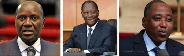 Alassane Dramane Ouattara et ses proches collaborateurs - KalaraNet Magazine