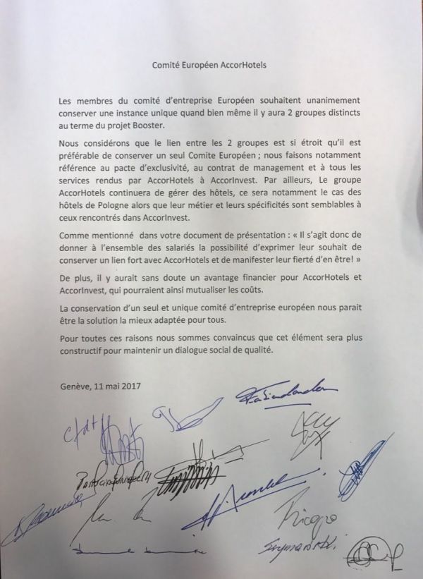 9, 10 et 11 Mai 2017 Comité Entreprise Européen ACCORHOTELS - Syndicat FO Accor