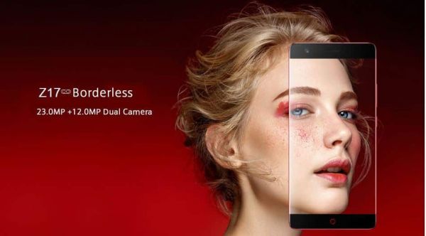 ZTE Nubia Z17 , un smartphone 5.5" avec Double caméra, Snapdragon 835 et de 6 à 8Gb ram avec 64 ou 128Gb Rom.