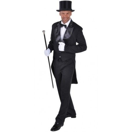 Déguisement queue de pie cabaret noire homme : achat Déguisements