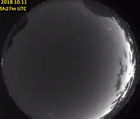Un météore dans le ciel aurhalpin