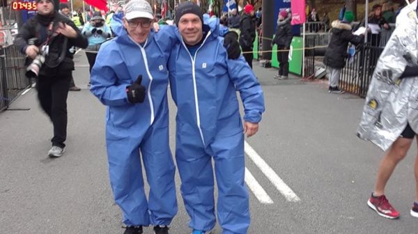 Deux Schtroumpfs au marathon de Québec !