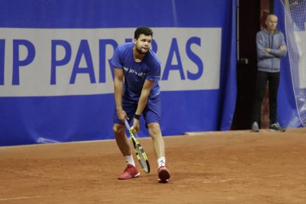 Coupe Davis - Finale de Coupe Davis : Jo-Wilfried Tsonga, Lucas Pouille et Jérémy Chardy à l'entraînement
