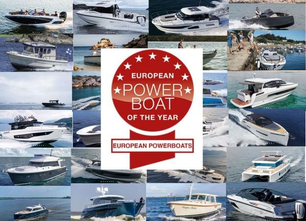 European Powerboat of the Year 2019 - les 5 bateaux à moteur familiaux de 25 à 35 pieds nominés