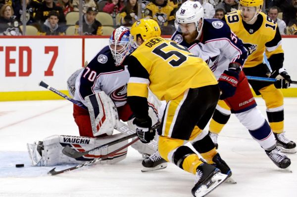 Les Penguins blanchissent les Blue Jackets 3-0
