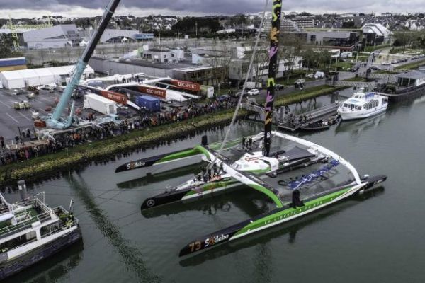 Voile - Ultime - Ultime : Sodebo 3 mis à l'eau