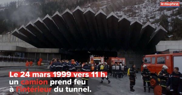 Le 24 mars 1999, 39 morts dans l'incendie du Tunnel du Mont-Blanc