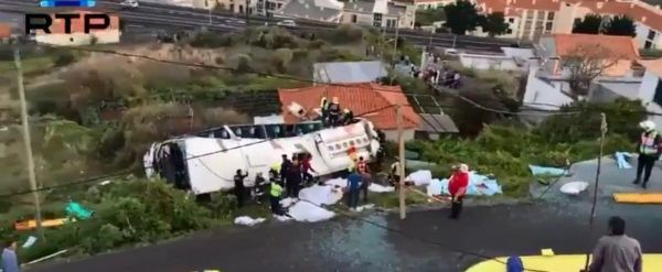 Madère: au moins 28 morts dans l'accident d'un bus touristique