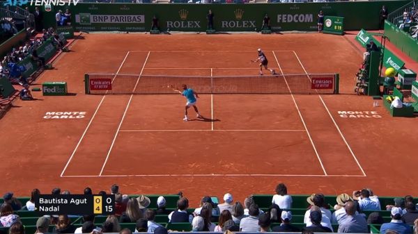 Nadal désosse Bautista Agut pour son premier match de la saison sur terre (Monte-Carlo 2019)