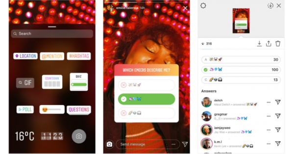 Instagram lance les stickers de quiz dans les stories
