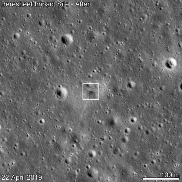 La Nasa retrouve la sonde Beresheet qui s'est écrasée sur la Lune