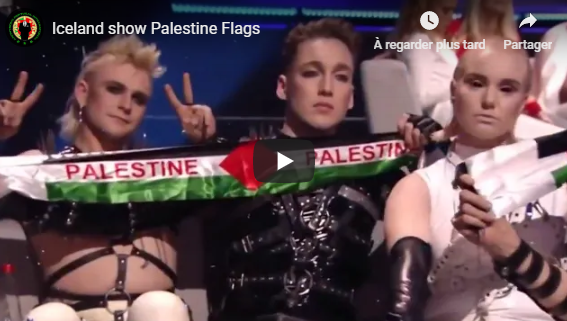 VIDÉO. Des chanteurs islandais soutiennent la Palestine à l’Eurovision en Israël