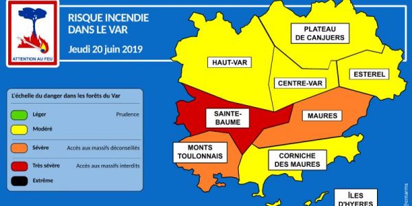 Un massif varois classé en risque incendie "très sévère" ce jeudi