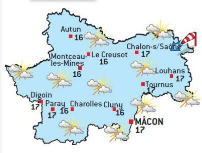 Un ciel voilé mais un temps très chaud ce lundi en Saône-et-Loire
