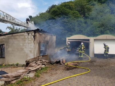 Griesbach-au-Val : un garage ravagé par les flammes