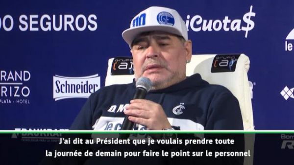 Foot - ARG - Gimnasia - Diego Maradona, nouvel entraîneur du Gimnasia La Plata : «Je ne suis pas un magicien»