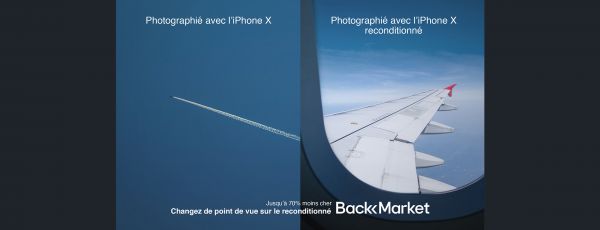 Back Market détourne la campagne "photographié avec l'iPhone”