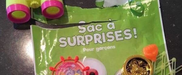 Un couteau à lame rétractable trouvé dans ce sac à surprises