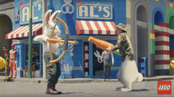 Un chasseur poursuit un lapin dans la nouvelle pub LEGO 2019