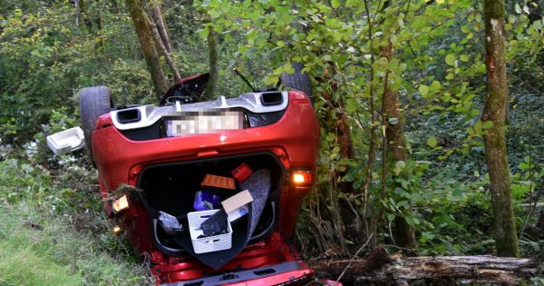 Deux blessés dans une sortie de route