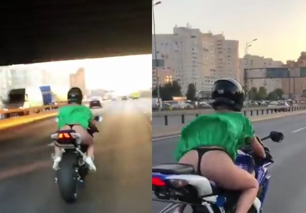Conduire une moto en s’habillant une robe, pas forcément la bonne tenue…