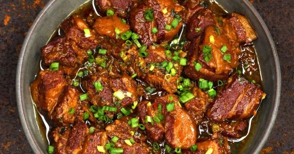 Porc au caramel gingembre et citronnelle