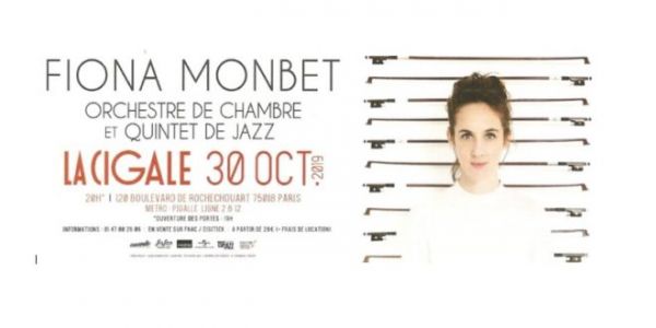 Fiona Monbet à la Cigale le 30 octobre 2019 – Paris