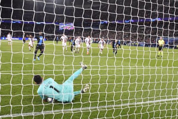 Foot - BEL - Bruges - Mbaye Diagne (Bruges), auteur du penalty raté face au PSG, sanctionné par son club