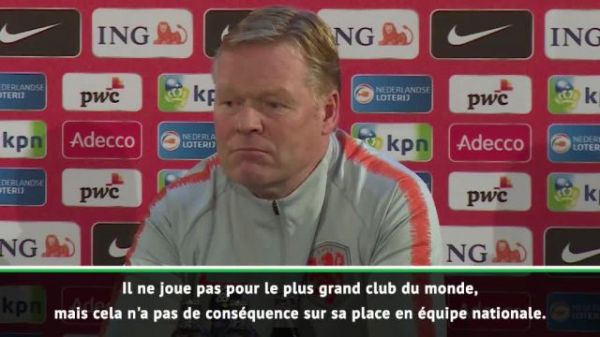 Foot - HOL - Ronald Koeman (Pays-Bas) : « Memphis Depay devrait jouer dans un plus grand club »