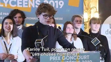 Le Goncourt des Lycéens attribué à Karine Tuil
