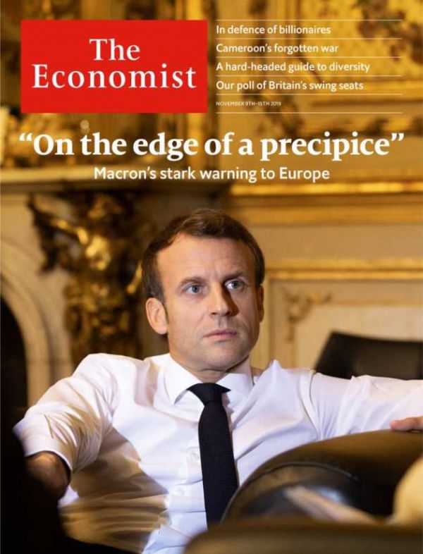 Dans le magazine The Economist, Macron avertit du danger de guerre mondiale et d'effondrement de l'alliance atlantique