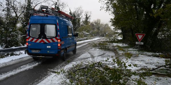 Chutes de neige : 70.000 foyers encore privés d'électricité en Rhône-Alpes