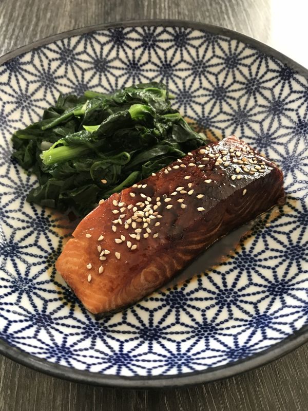 Pavés de saumon sauce Teriyaki