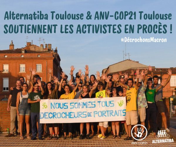 Report du procès des décrocheurs de portraits présidentiels toulousains, mais maintien de la mobilisation