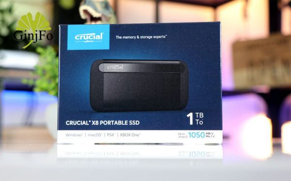 GinjFo nous propose un test du Crucial X8 Portable SSD 1 To