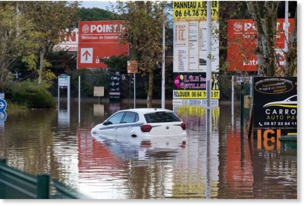 Inondations et vents violents dans le sud-est de la France : cinq morts dont trois secouristes