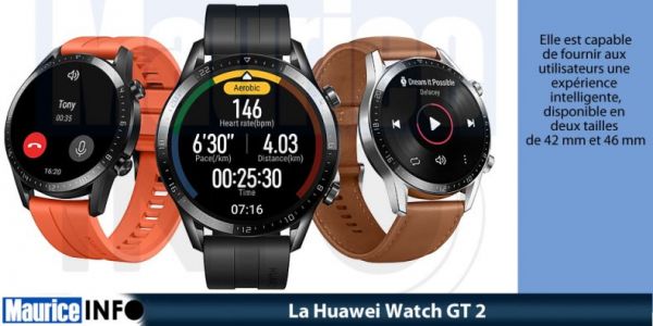 La Huawei Watch GT2 est disponible à Maurice dès ce samedi 07 décembre 2019