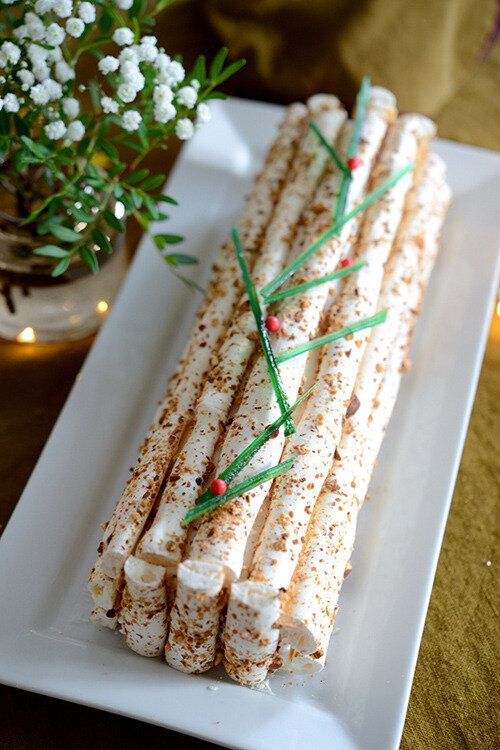 Bûche glacée façon nougat