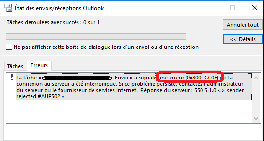Réparer l'Erreur 0x800ccc0f Outlook [7 Solutions]