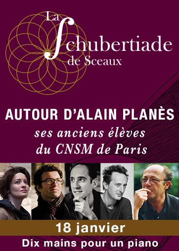 Alain Planès et ses anciens élèves en concert à La Schubertiade de Sceaux le 18 janvier
