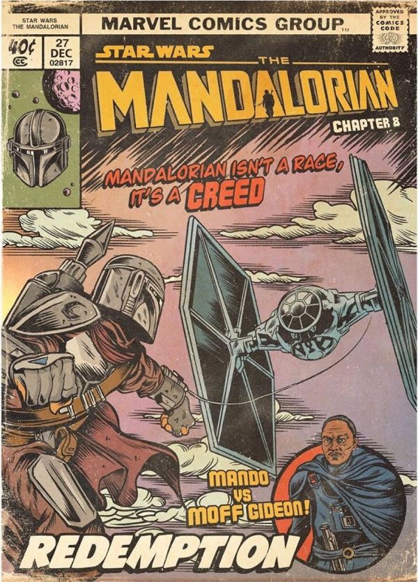 The Mandalorian : couvertures de comics RETRO pour les 8 épisodes !
