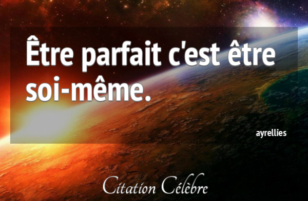 Etre parfait ( Lionel Fouchet )