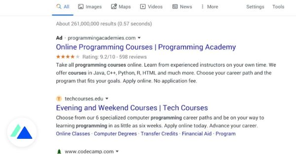 Google change le design de ses SERP sur desktop