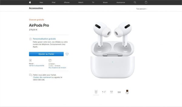 Apple Airpods Pro : le firmware 2C54 dégrade bien la réduction active de bruit