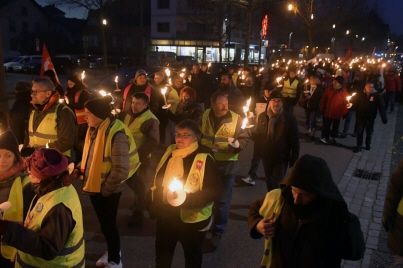 200 manifestants contre la réforme des retraites