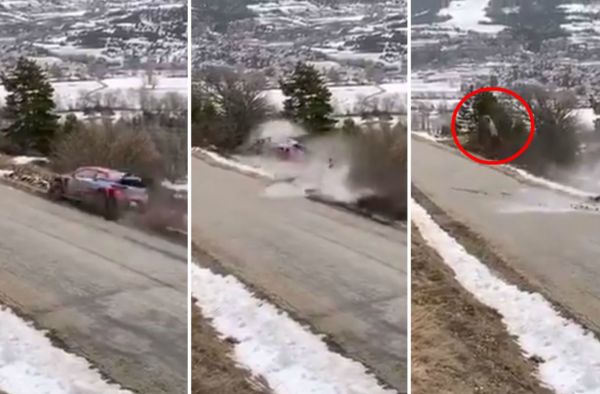 Rallye Monte-Carlo : la violente sortie de route d'Ott Tänak