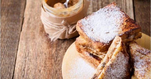 Recette Croques-monsieurs chocolat banane beurre de cacahuète
